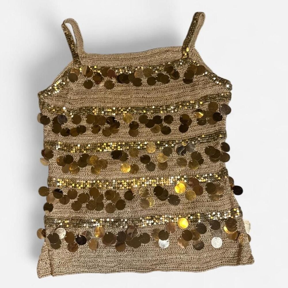 Y2K Sequin Cami Knit Top